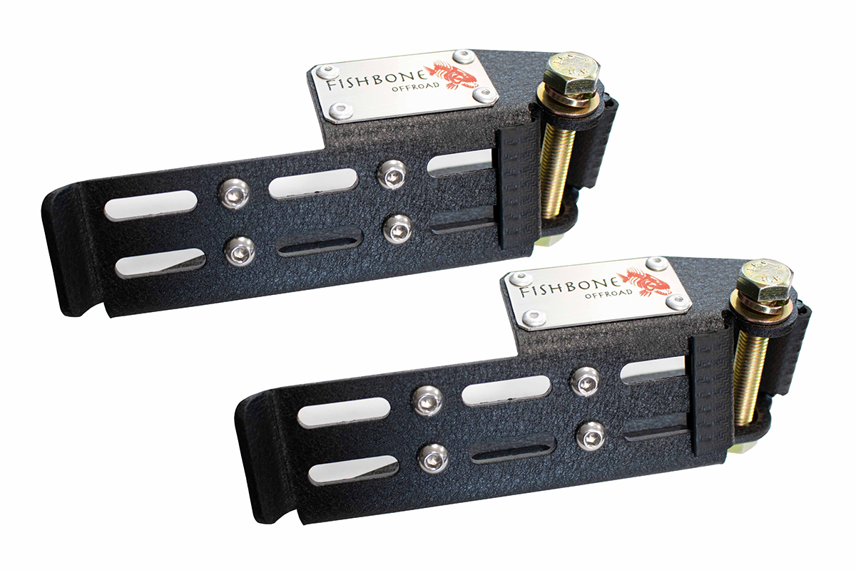 Fishbone Offroad FB21268 - Jeep Foot Peg Set For 07-Up Wrangler/Gladiator Steel Black
