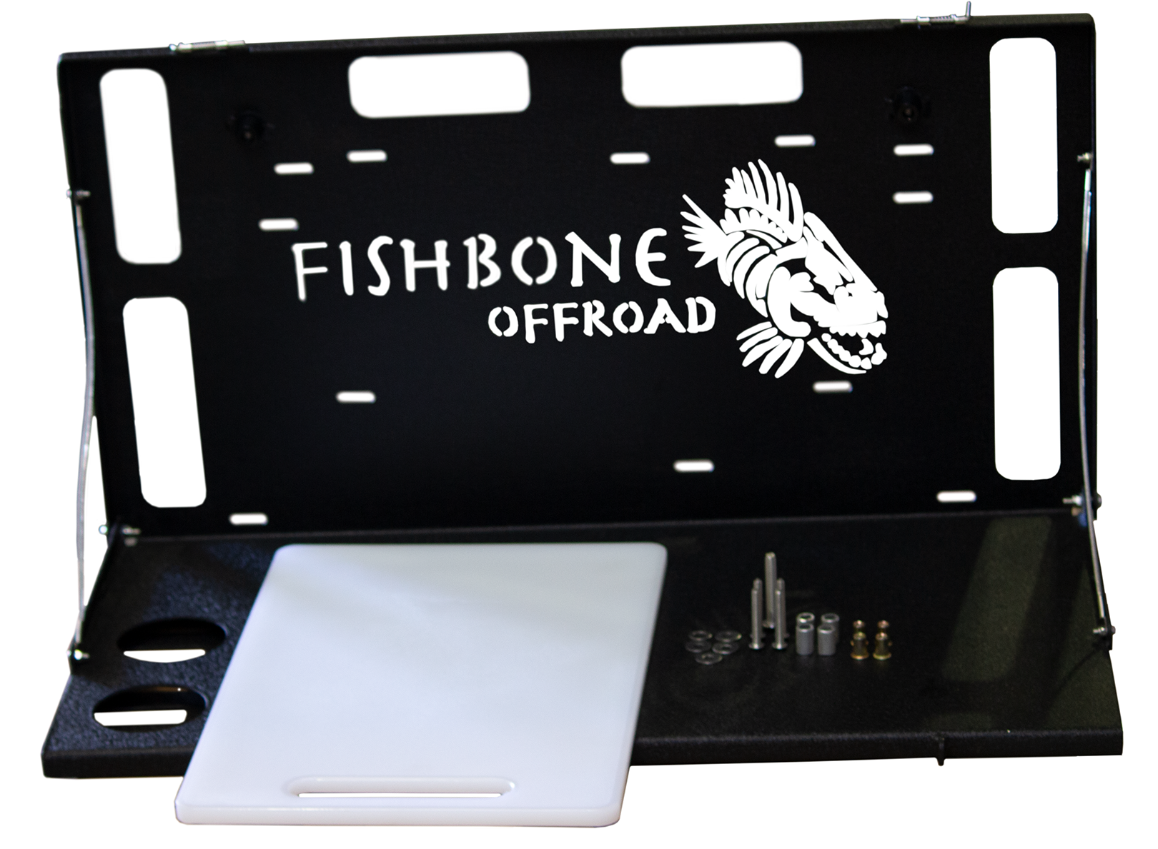 Fishbone Offroad FB21358 - 6th Gen Ford Bronco, 18-Present Jeep Wrangler JL and 07-18 Jeep Wrangler JK Tailgate Table Offroad Fishbone Offroad FB21358 - 6th Gen Ford Bronco, 18-Present Jeep Wrangler JL and 07-18 Jeep Wrangler JK Tailgate Table Offroad