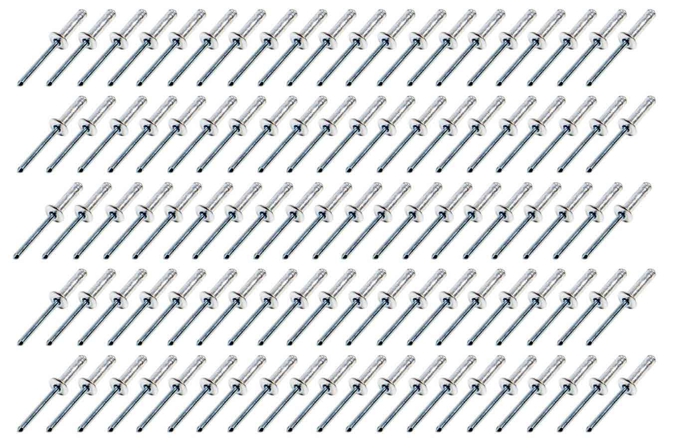 FiveStar 816-100S - Small Head Rivet Silver 100pc 3/16in