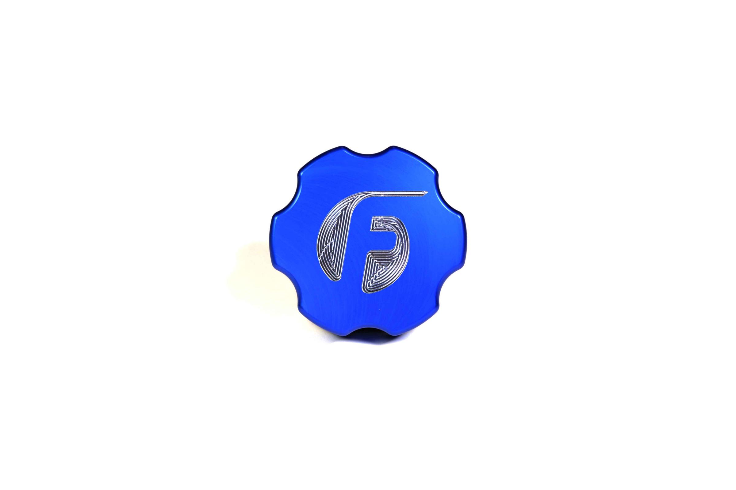 Fleece Performance FPE-OC-CR-F-BLU - Cummins Billet Oil Cap Cover Blue Fleece Performance FPE-OC-CR-F-BLU - Cummins Billet Oil Cap Cover Blue