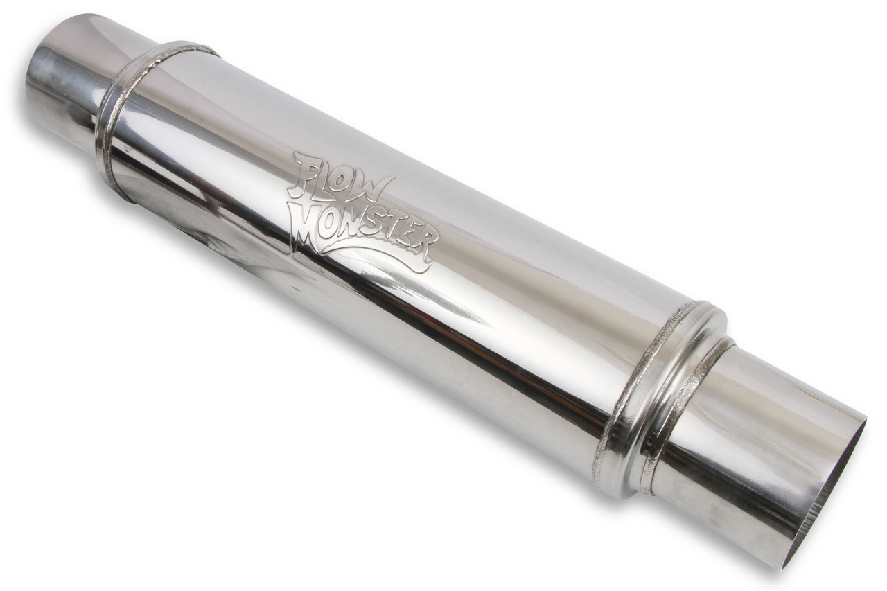 FlowMonster 14419-FM - 409SS ROUND CASE ABSORPTION MUFFLER