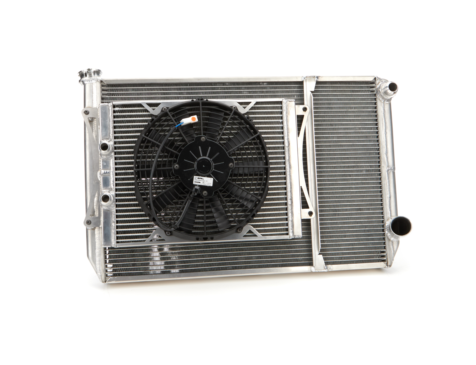 Fluidyne MGM.SLM.OPEN - Radiator Dbl 29x18 W/Oil Cooler Fan w/ Fill Neck Fluidyne MGM.SLM.OPEN - Radiator Dbl 29x18 W/Oil Cooler Fan w/ Fill Neck