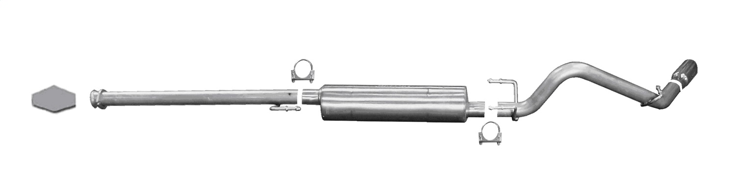 Gibson 18811 - 13-15 Toyota Tacoma Pre Runner 4.0L 2.5in Cat-Back Single Exhaust - Aluminized