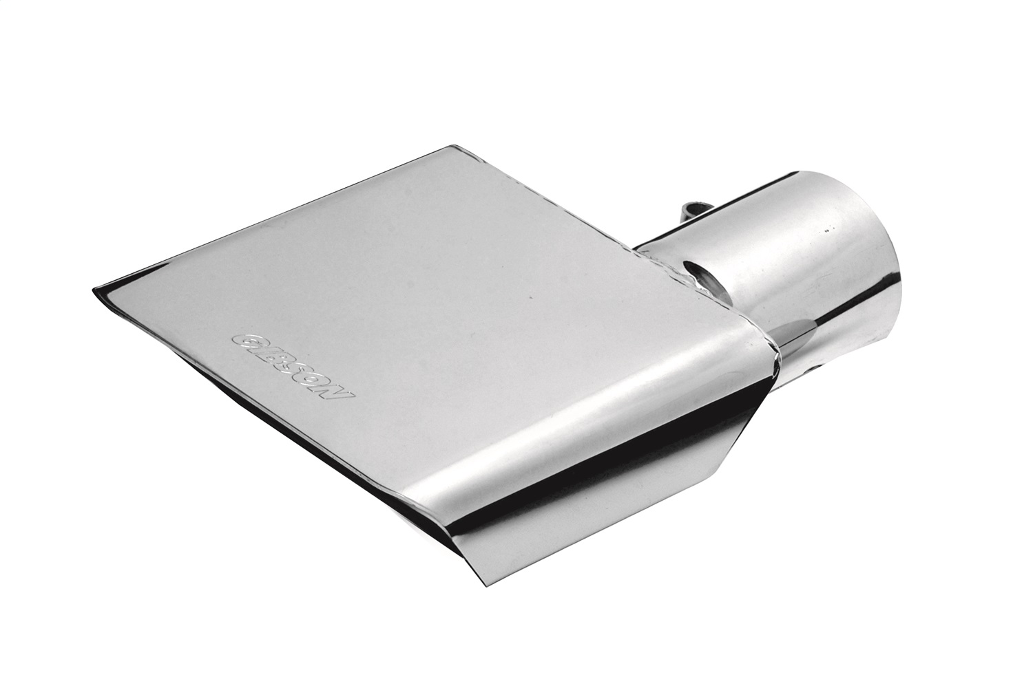 Gibson 500429 - Rectangle Sport Tip - Right - 6x2.75in OD/2in Inlet/9.5in Length - Stainless Gibson 500429 - Rectangle Sport Tip - Right - 6x2.75in OD/2in Inlet/9.5in Length - Stainless