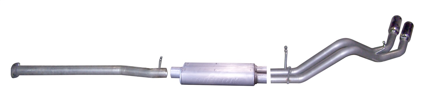 Gibson 5626 - 07-09 Chevrolet Silverado 1500 LT 6.0L 2.25in Cat-Back Dual Sport Exhaust - Aluminized