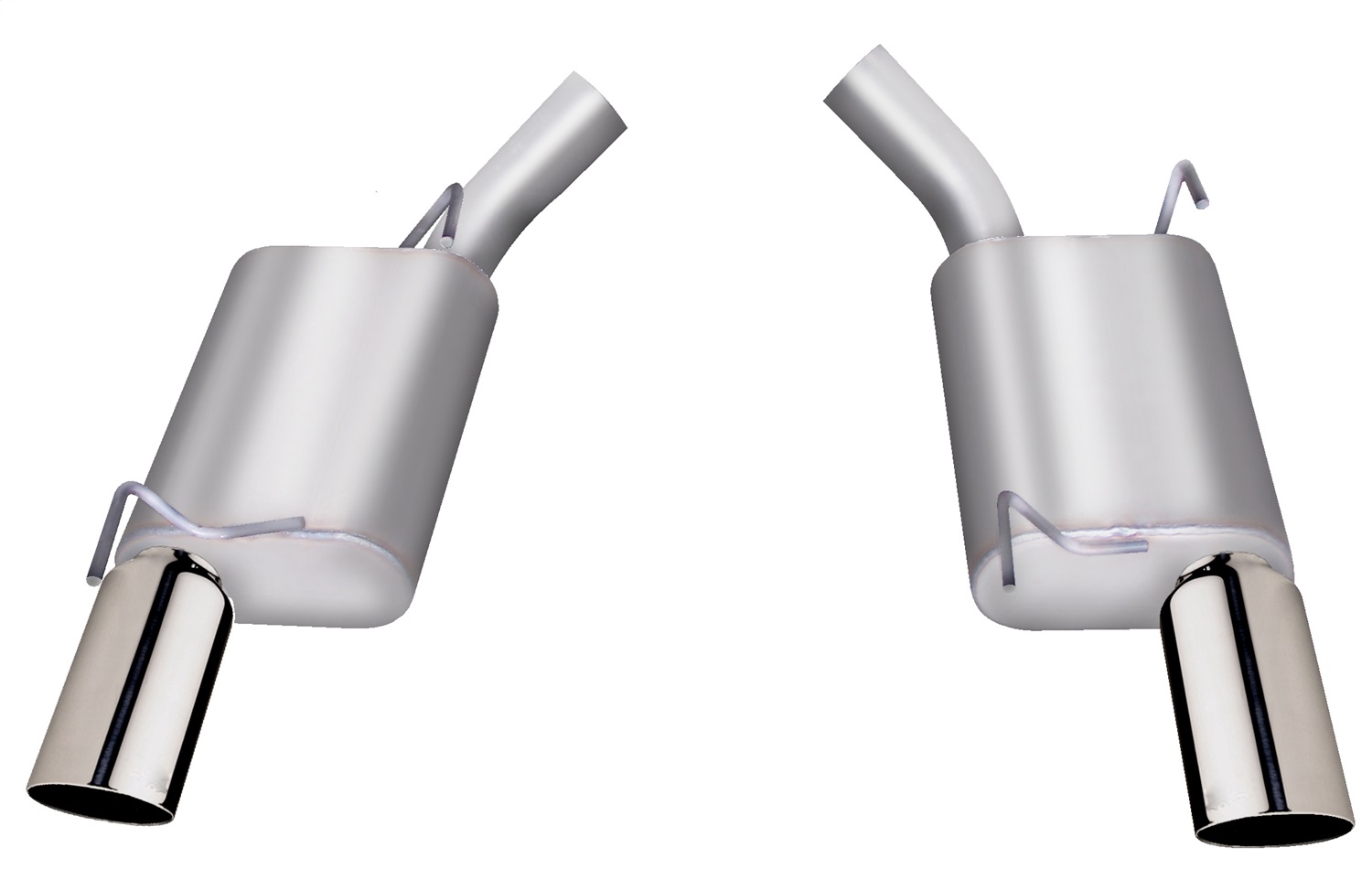 Gibson 619001 - 05-10 Ford Mustang GT 4.6L 2.5in Axle-Back Dual Exhaust - Stainless