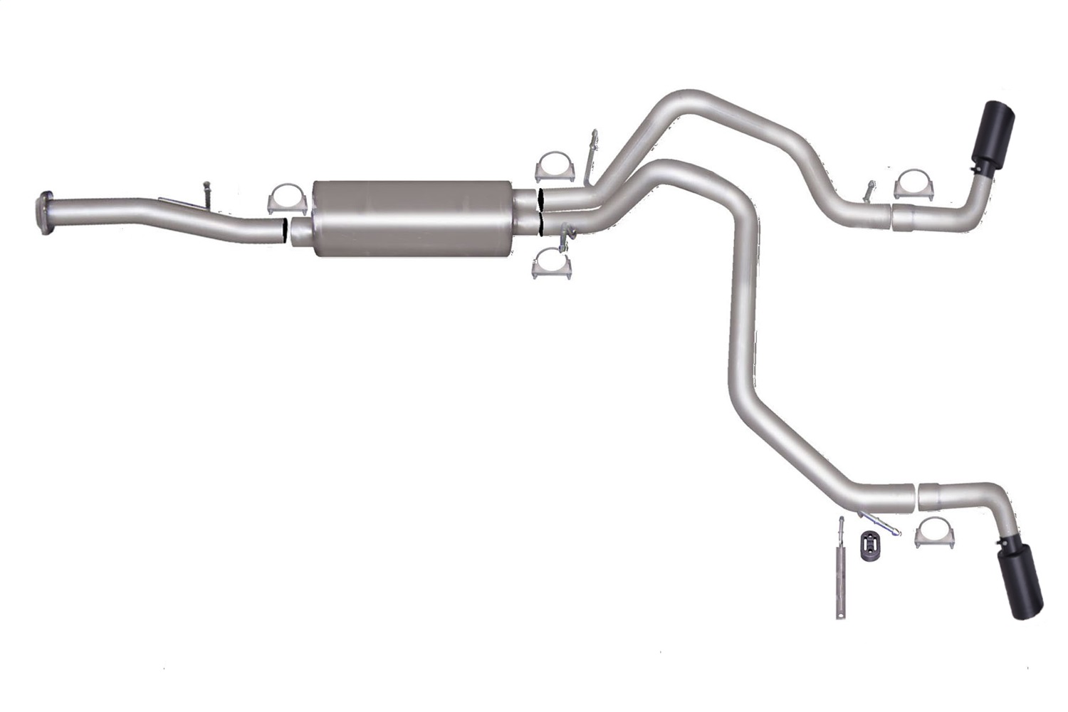 Gibson 65572B - 07-12 Chevrolet Avalanche LS 5.3L 2.25in Cat-Back Dual Extreme Exhaust - Black Elite Gibson 65572B - 07-12 Chevrolet Avalanche LS 5.3L 2.25in Cat-Back Dual Extreme Exhaust - Black Elite