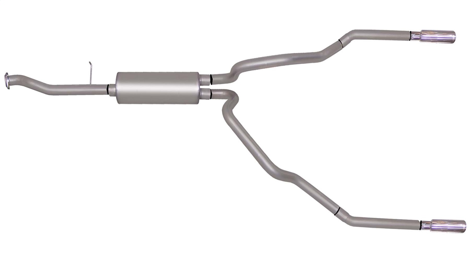 Gibson 65548 - 99-05 Chevrolet Silverado 1500 Base 4.3L 2.5in Cat-Back Dual Split Exhaust - Stainless