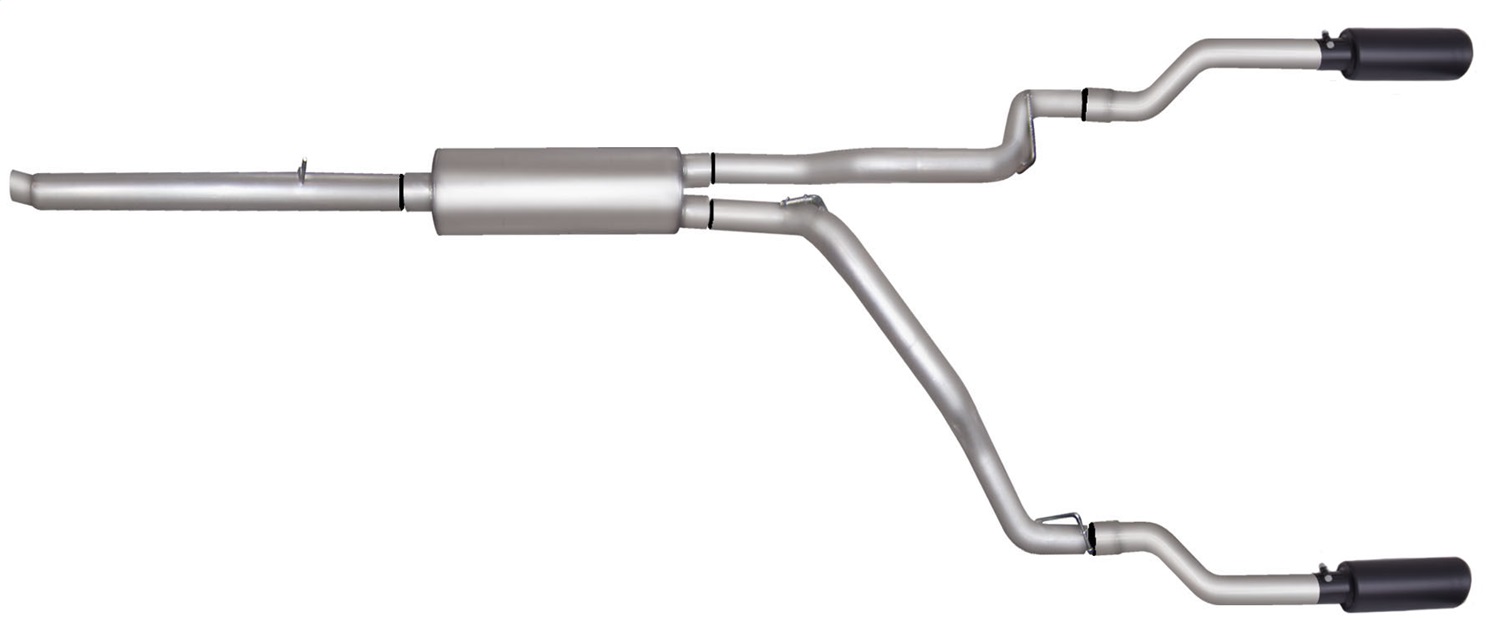 Gibson 66539B - 05-08 Dodge Dakota SLT 3.7L 2.5in Cat-Back Dual Split Exhaust - Black Elite Gibson 66539B - 05-08 Dodge Dakota SLT 3.7L 2.5in Cat-Back Dual Split Exhaust - Black Elite