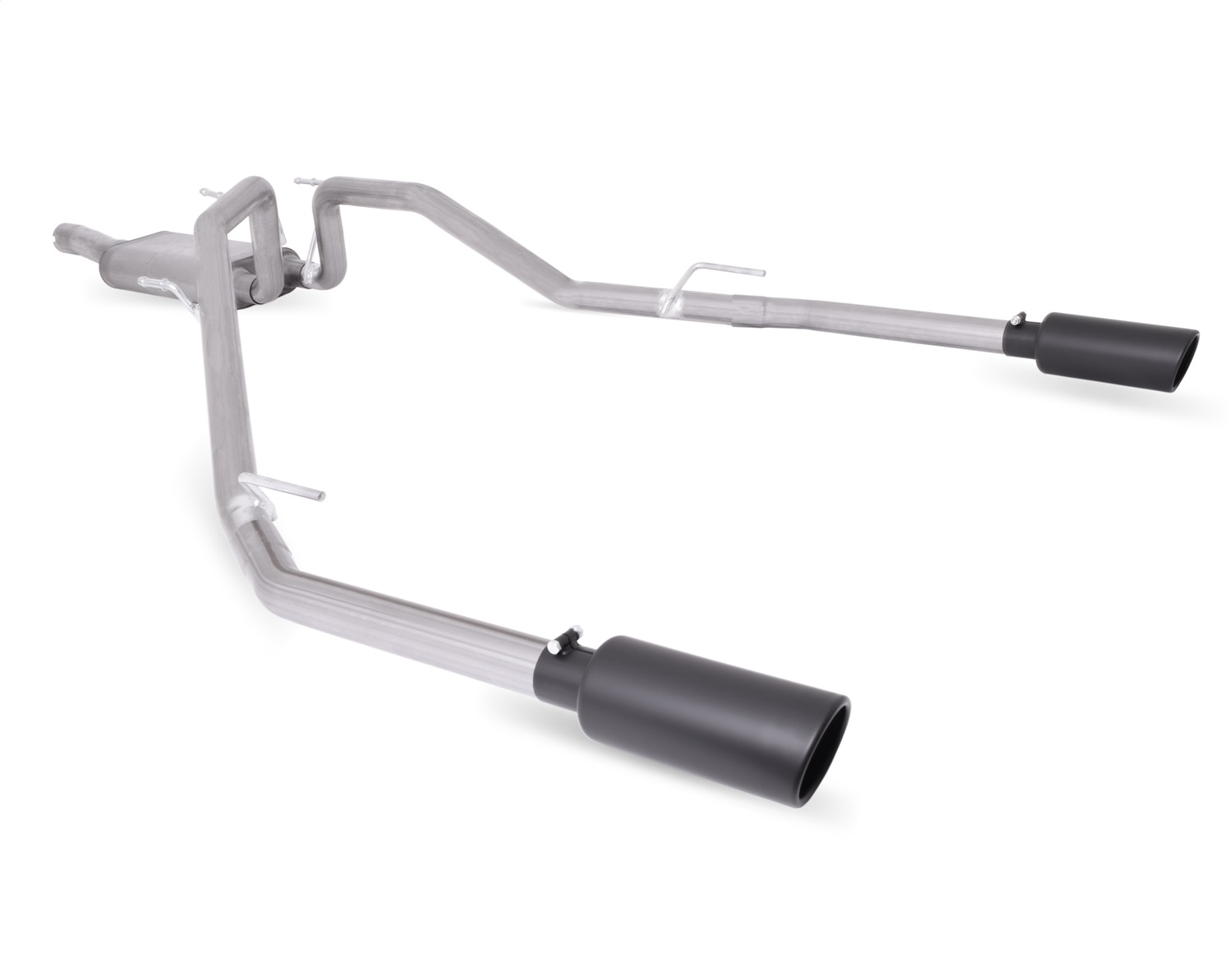 Gibson 66569B - 14-17 Ram 1500 Big Horn 3.0L 3in Cat-Back Dual Split Exhaust - Black Elite