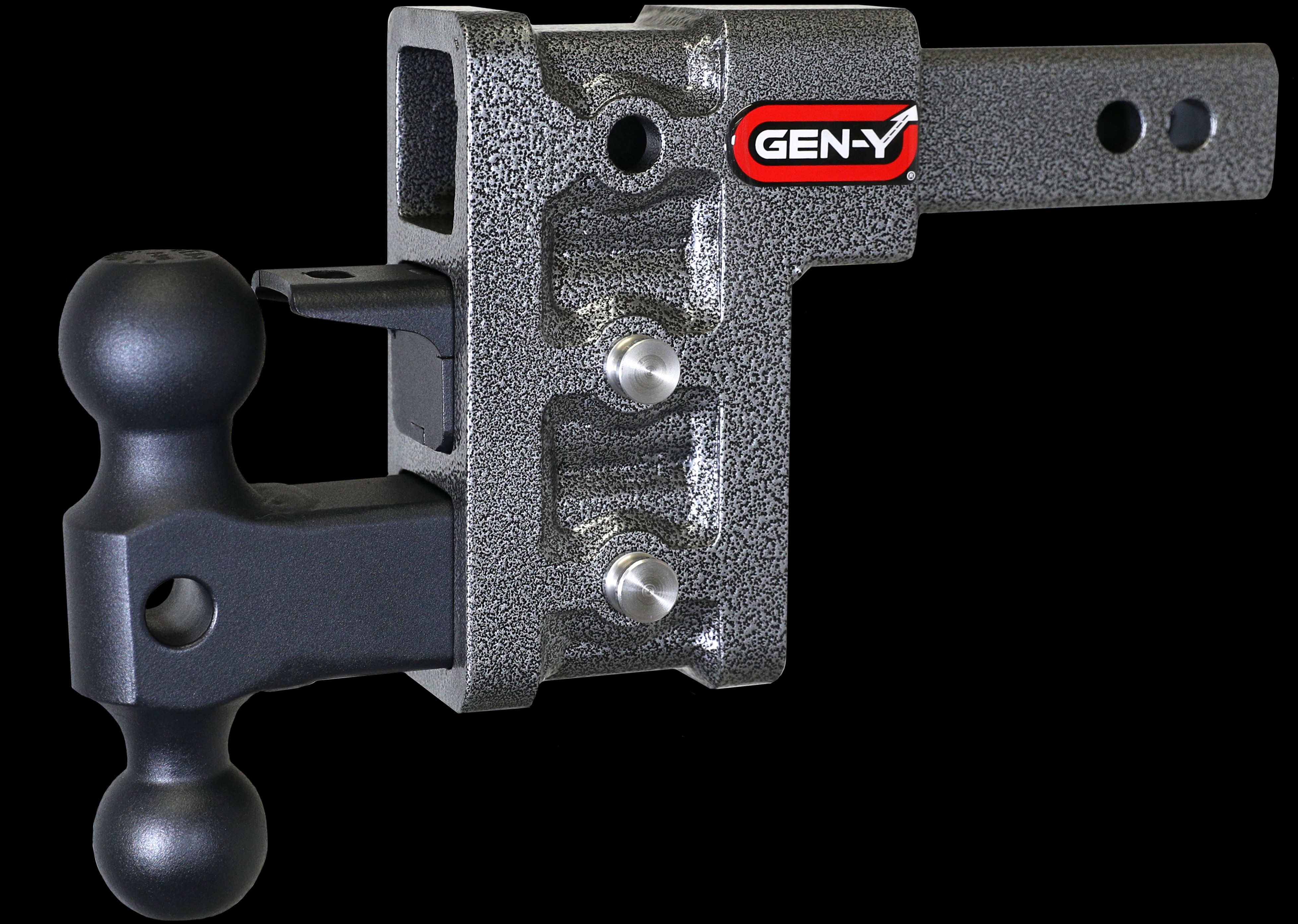 GEN-Y Hitch GH-323 - Gen-Y Mega Duty 2in Shank 5in Drop 1.5K TW 10K Hitch w/GH-031 Dual-Ball/GH-032 Pintle Lock