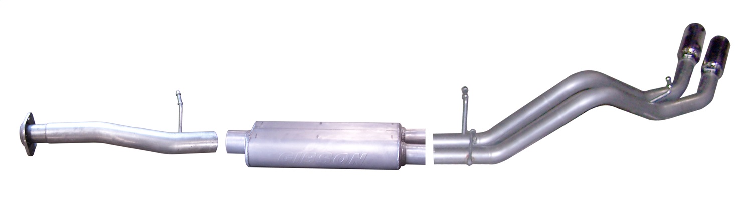 Gibson 65633 - 07-09 Chevrolet Silverado 1500 LT 4.8L 2.25in Cat-Back Dual Sport Exhaust - Stainless Gibson 65633 - 07-09 Chevrolet Silverado 1500 LT 4.8L 2.25in Cat-Back Dual Sport Exhaust - Stainless