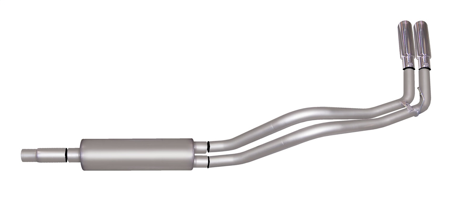 Gibson 6600 - 94-96 Dodge Ram 1500 Base 3.9L 2.5in Cat-Back Dual Sport Exhaust - Aluminized Gibson 6600 - 94-96 Dodge Ram 1500 Base 3.9L 2.5in Cat-Back Dual Sport Exhaust - Aluminized