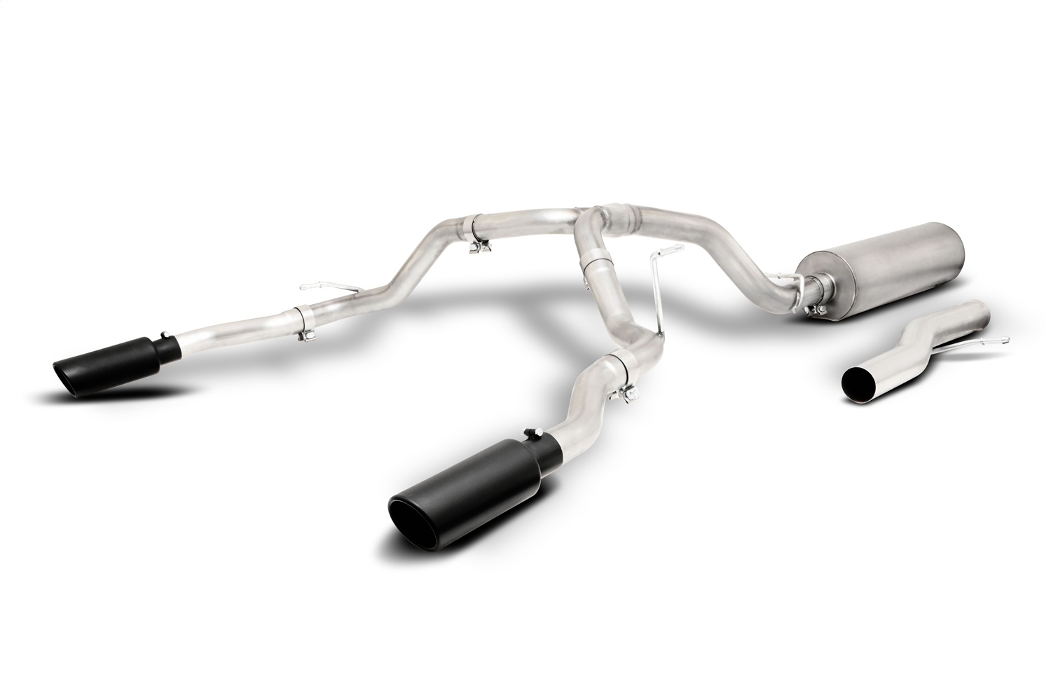 Gibson 65682B - 21-22 GMC Yukon/Chevy Tahoe 5.3L 2/4WD Cat-Back Dual Split Exhaust System - Stainless