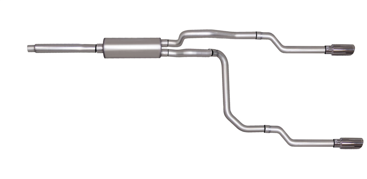 Gibson 69501 - 87-92 Ford F-150 Custom 4.9L 2.5in Cat-Back Dual Split Exhaust - Stainless Gibson 69501 - 87-92 Ford F-150 Custom 4.9L 2.5in Cat-Back Dual Split Exhaust - Stainless