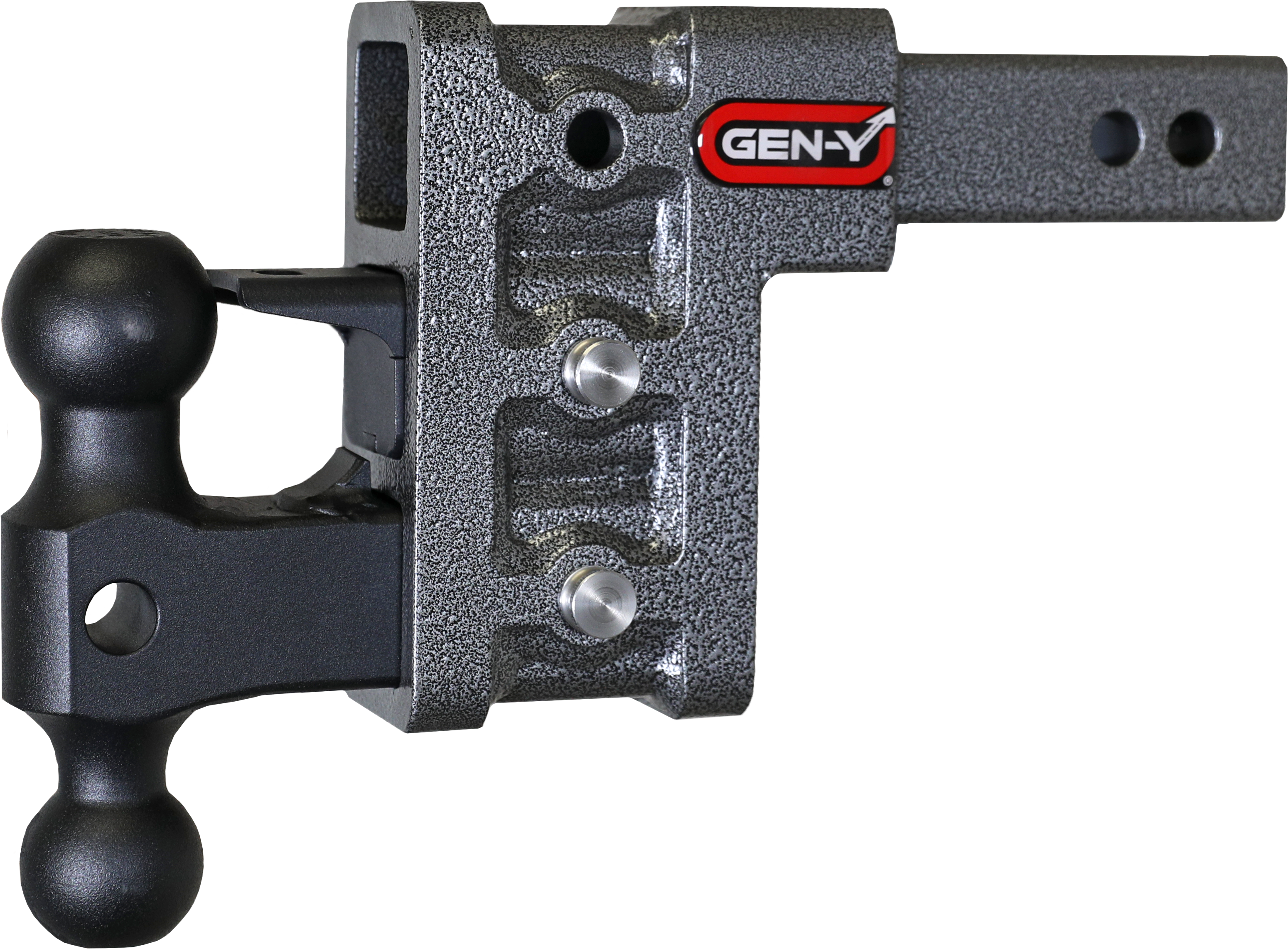 GEN-Y Hitch GH-523 - Gen-Y Mega Duty 2in Shank 5in Drop 2K TW 16K Hitch w/GH-051 Dual-Ball/GH-032 Pintle Lock GEN-Y Hitch GH-523 - Gen-Y Mega Duty 2in Shank 5in Drop 2K TW 16K Hitch w/GH-051 Dual-Ball/GH-032 Pintle Lock
