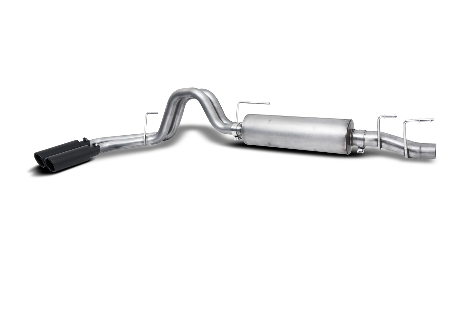 Gibson 69224B - 21-24 Ford F150 2.7/3.3L 3/2.5in Cat-Back Dual Sport Exhaust System Stainless - Black Elite
