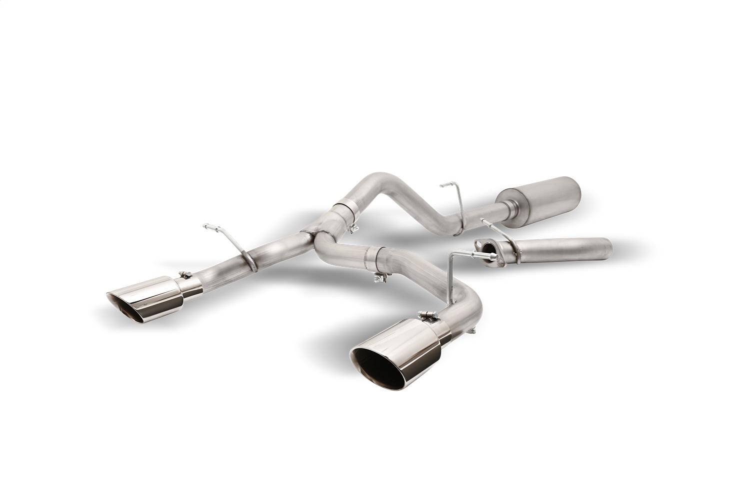 Gibson 69551 - 21-22 Ford Bronco 4DR Cat-Back Dual Split Exhaust - Stainless