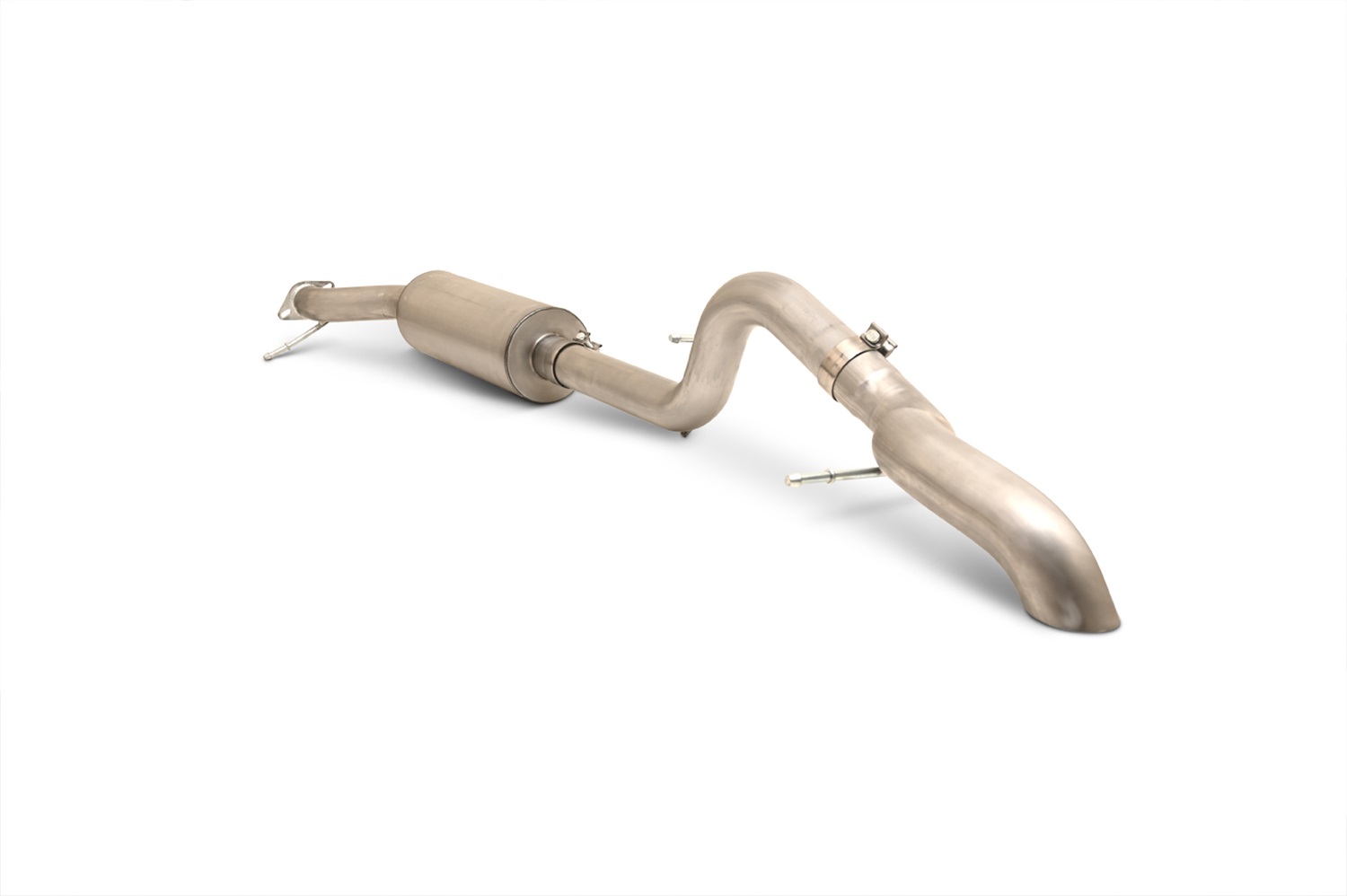 Gibson 69552 - 21-22 Ford Bronco 4DR Dual Trail Kit Single Exhaust System - Stainless