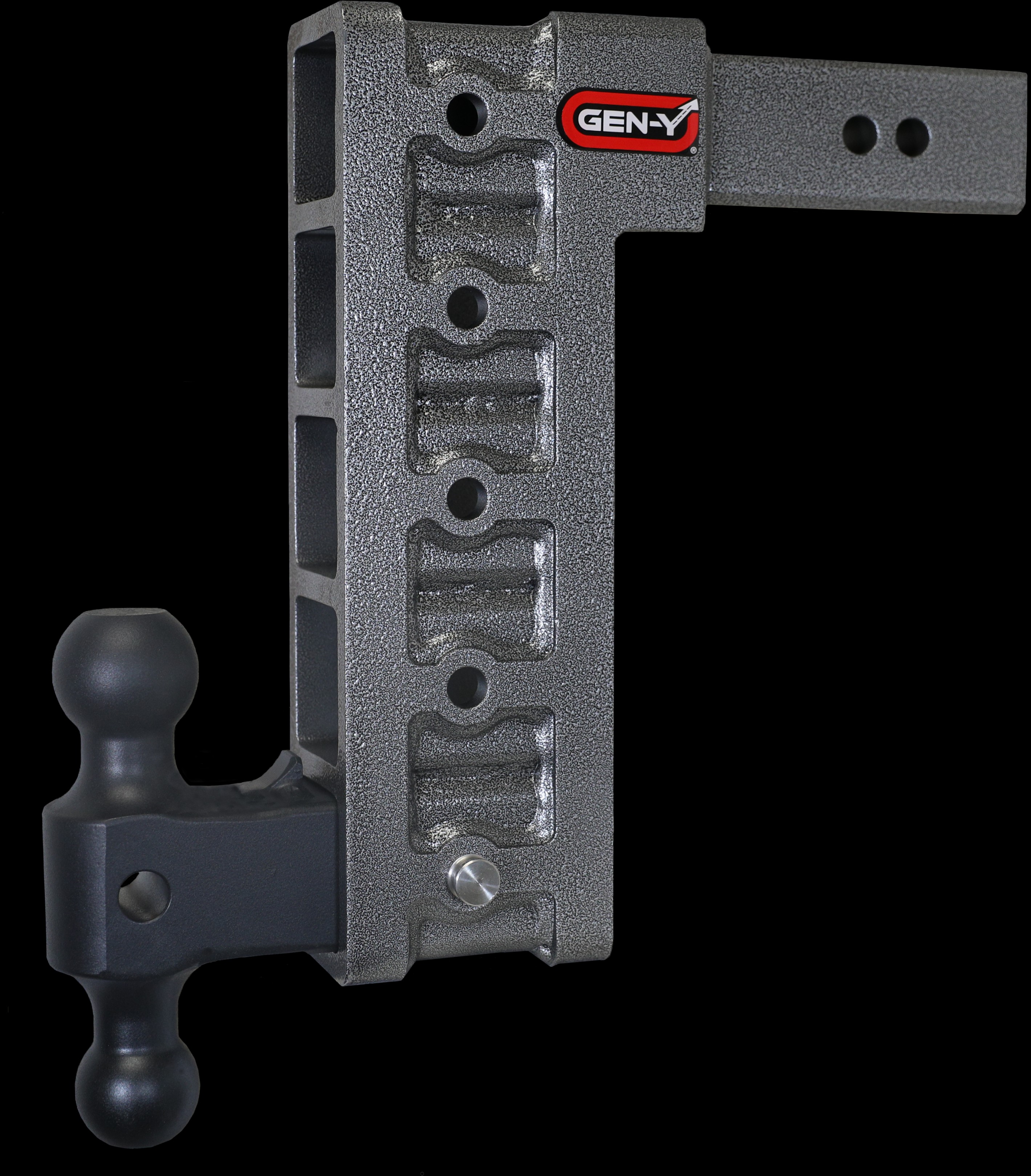 GEN-Y Hitch GH-615 - Gen-Y Mega Duty 2.5in Shank 12in Drop 3K TW 21K Hitch w/GH-061 Dual-Ball