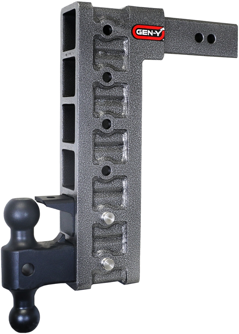 GEN-Y Hitch GH-626 - Gen-Y Mega Duty 2.5in Shank 15in Drop 21K Hitch w/Dual-Ball/Pintle Lock/Stabilizer Kit