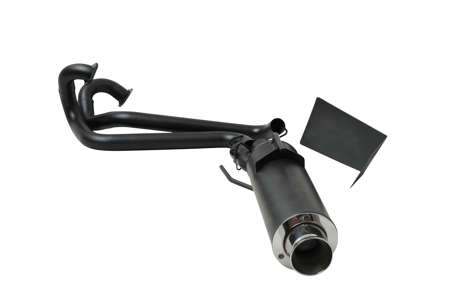 Gibson 98002 - 08-12 Polaris Ranger RZR 800 Base Single Exhaust - Black Ceramic