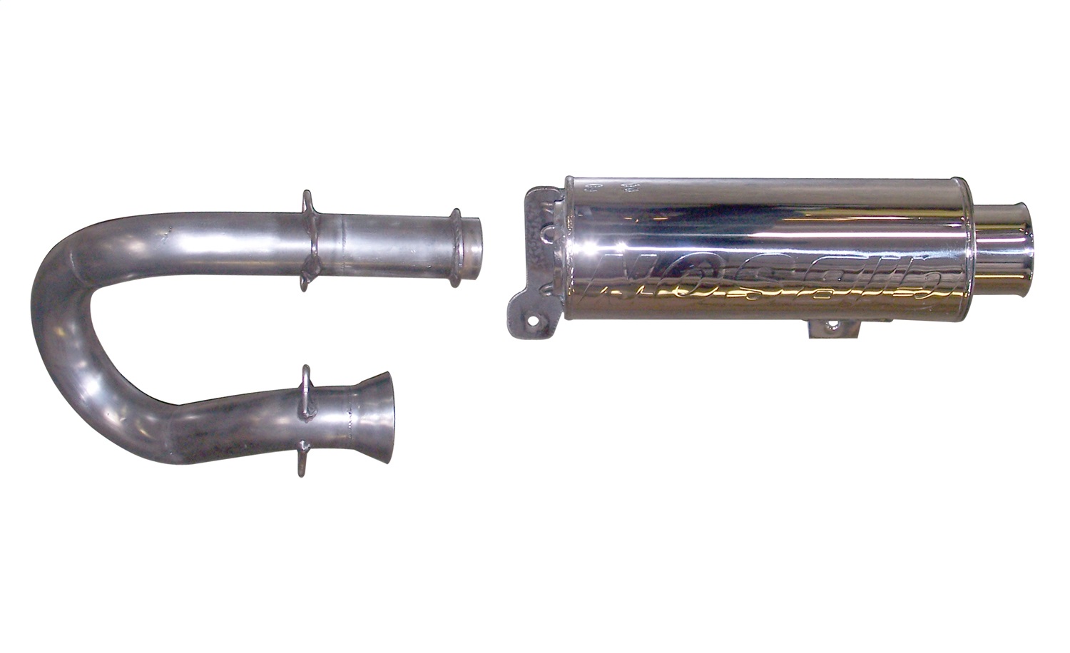 Gibson 96010 - 11-13 Yamaha YXR700F Rhino 700 FI Base Single Exhaust - Stainless