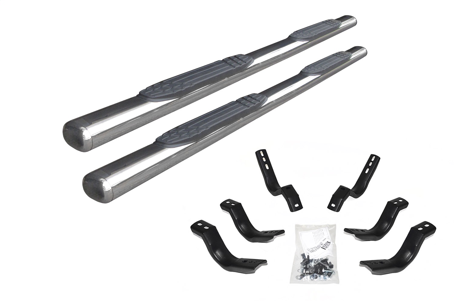Go Rhino 104443580PS - 2022 Toyota Tundra Double Cab 4dr 4in. 1000 Series Kit w/Sidestep + Brkts - Polished