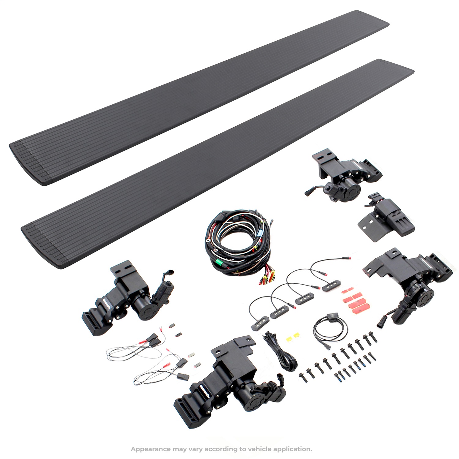 Go Rhino 20410687PC - RealTruck 11-22 Ram 2500/3500 CC 4dr VoltStep Electric Running Board Kit (No Drill) - Tex. Blk