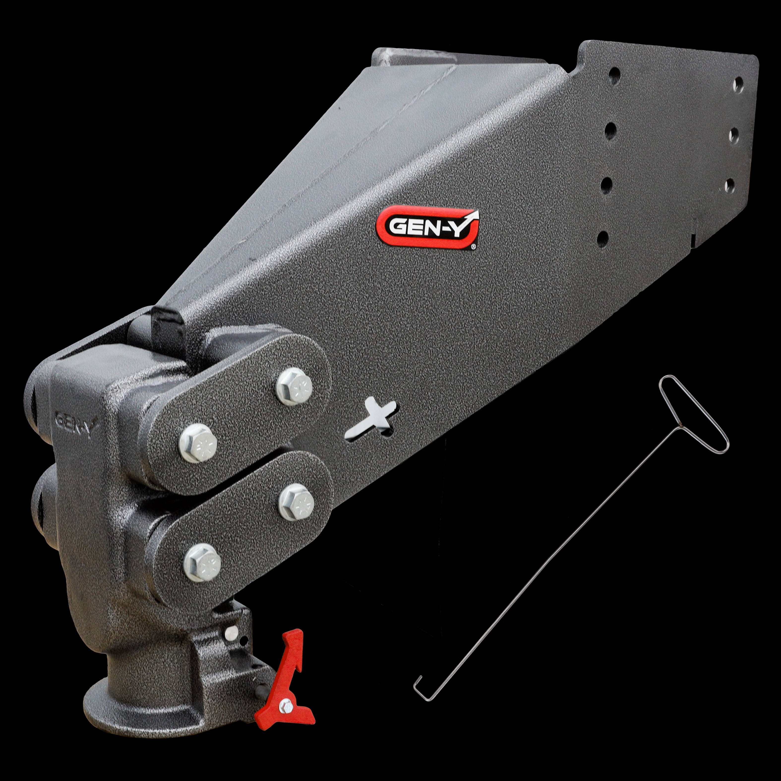 GEN-Y Hitch GH-8056AL - Gen-Y Executive Torsion-Flex Auto Rhino 5th Wheel Pin Box Rep w/Gooseneck 2-5/16in Coupler