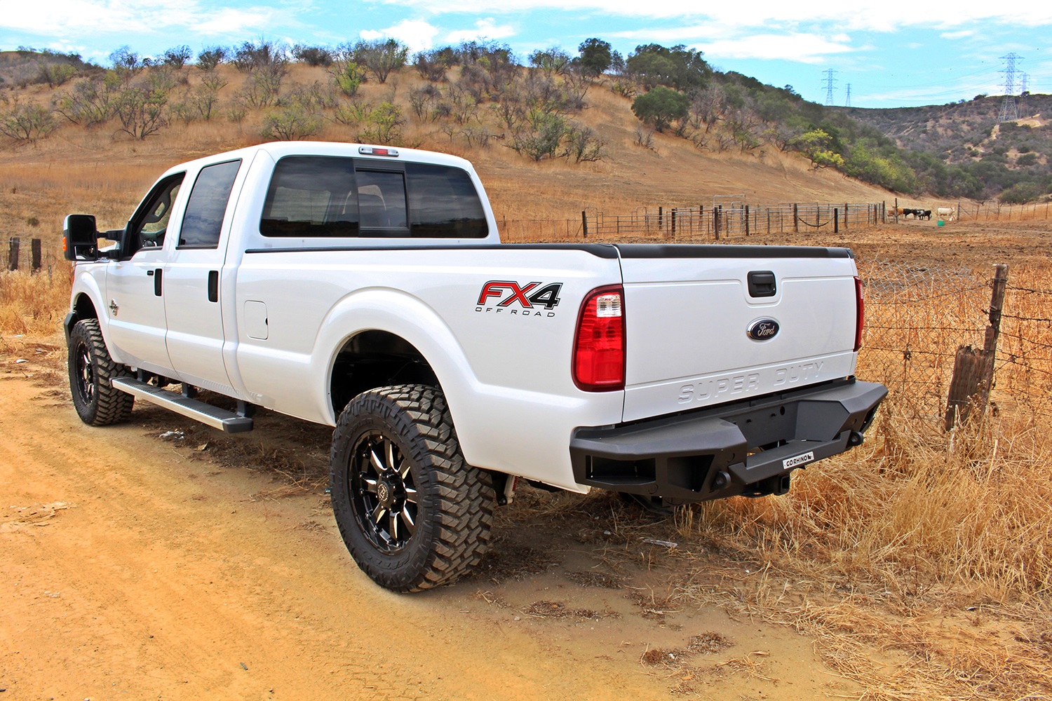 Go Rhino 28371T - 11-16 Ford F-250/F-350/F-450 Super Duty BR20 Rear Bumper Replacement