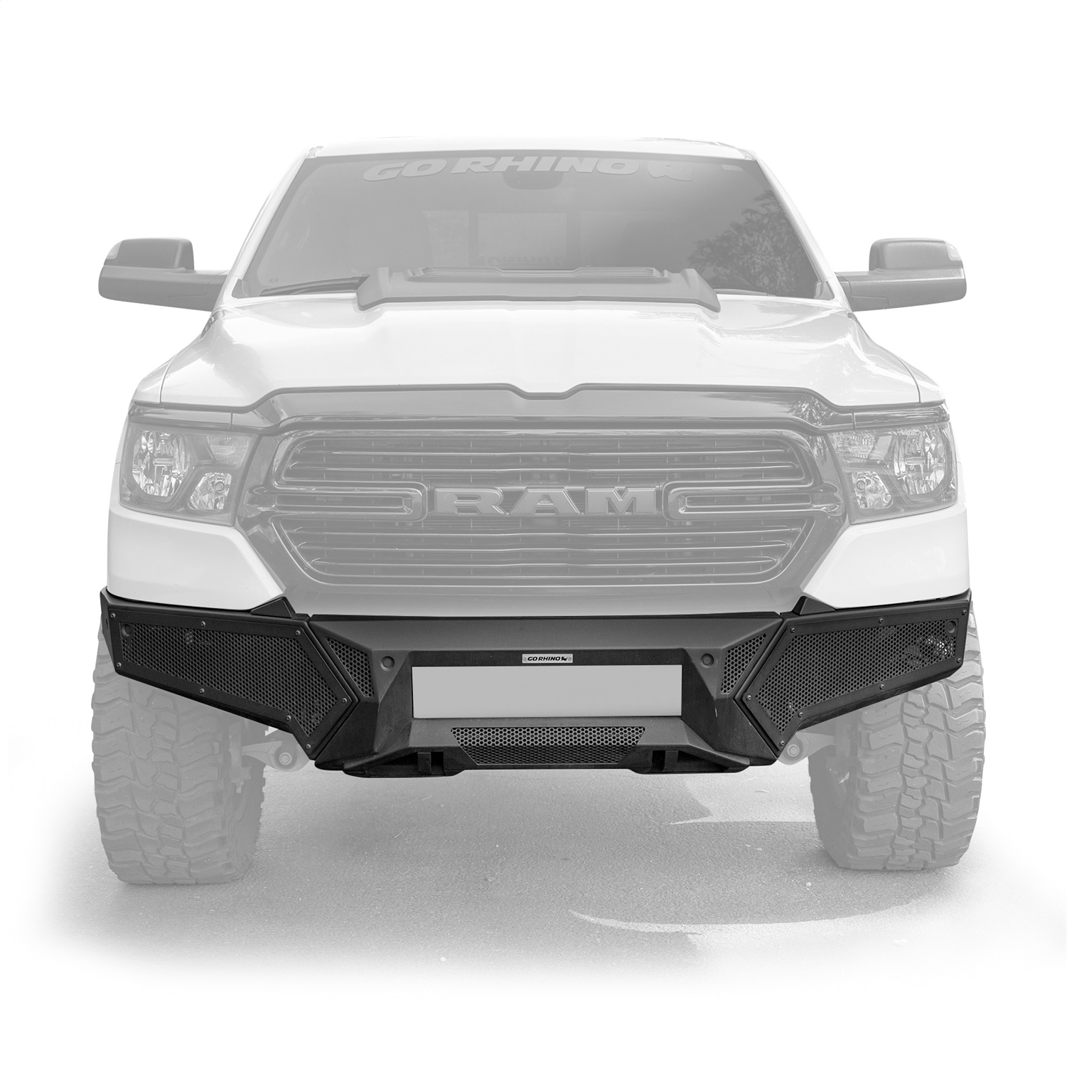 Go Rhino 34130T - 19-24 Ram 1500 (Excl. Rebel/Warlock/TRX) Element FR Bumper w/Fixed Lgt Bar Mount - Tex. Blk Go Rhino 34130T - 19-24 Ram 1500 (Excl. Rebel/Warlock/TRX) Element FR Bumper w/Fixed Lgt Bar Mount - Tex. Blk