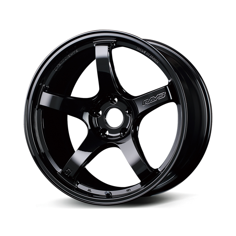 Gram Lights WGCRV37EGX - 57CR 18x8.5 +37 5x114.3 Gloss Black Wheel