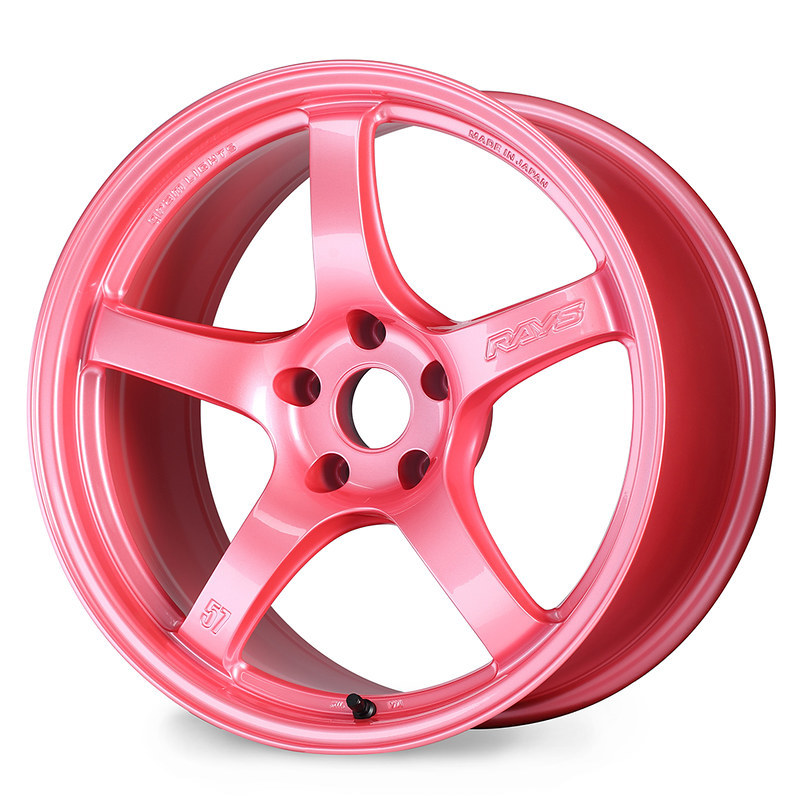 Gram Lights WGCRV37EPP - 57CR 18x8.5 +37 5-114.3 Sakura Pink Wheel (Special Order No Cancel)