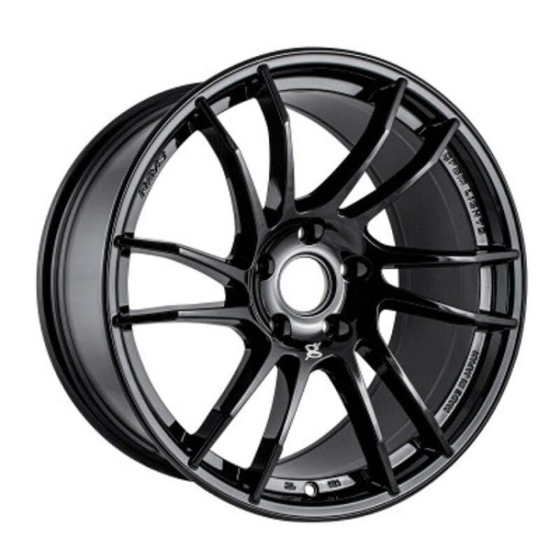 Gram Lights WGJRX38EGX - 57XR 18x9.5 +38 5-114.3 Glossy Black Wheel (Minimum Order Qty 20)