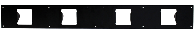 Go Rhino 5943001T - SRM100 Front Plate - Four 3in Cube Lights