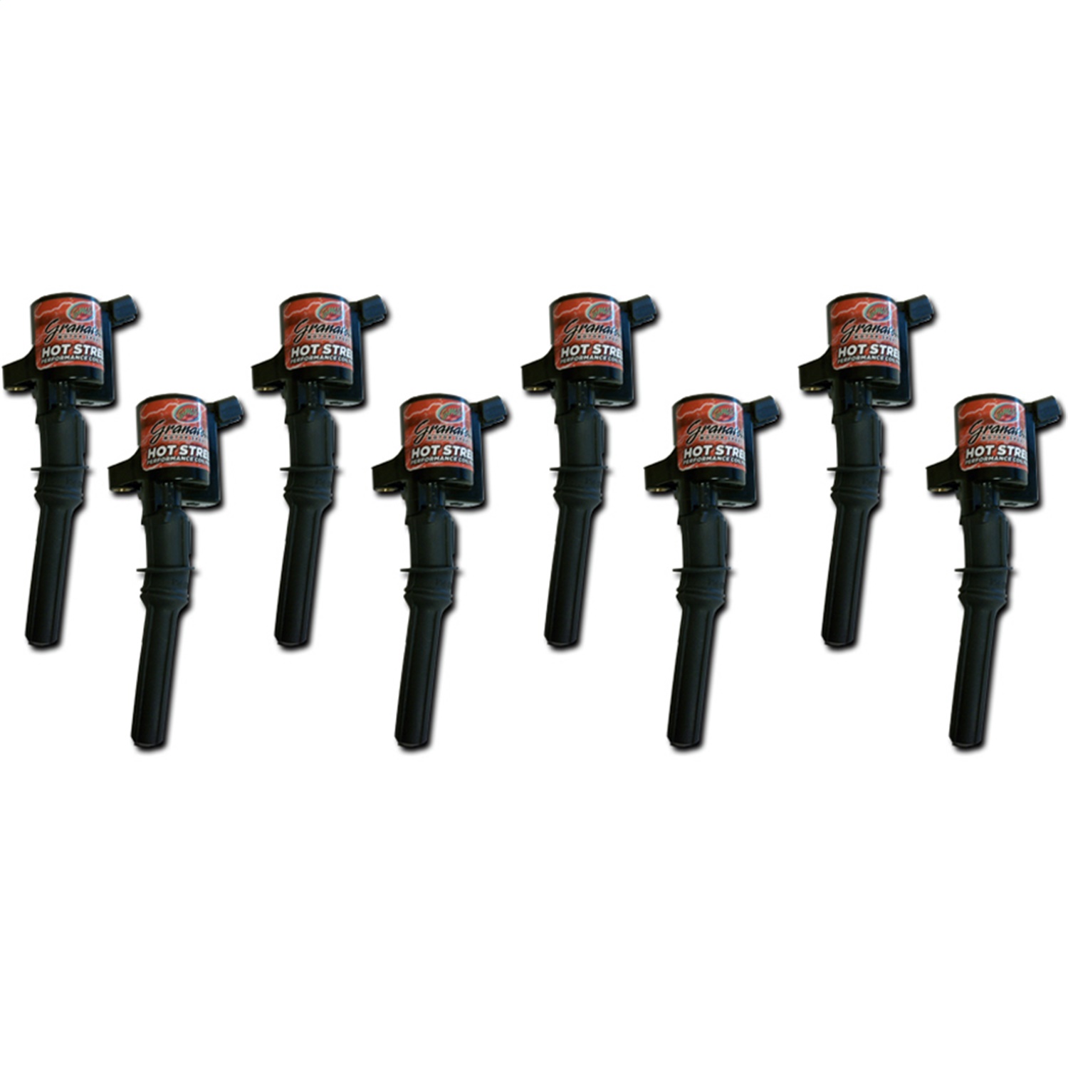 Granatelli Motorsports 25-2001 - Granatelli 97-04 Ford 4.6L/5.4L 2V Hot Street Coil Packs - Black (Set of 8)