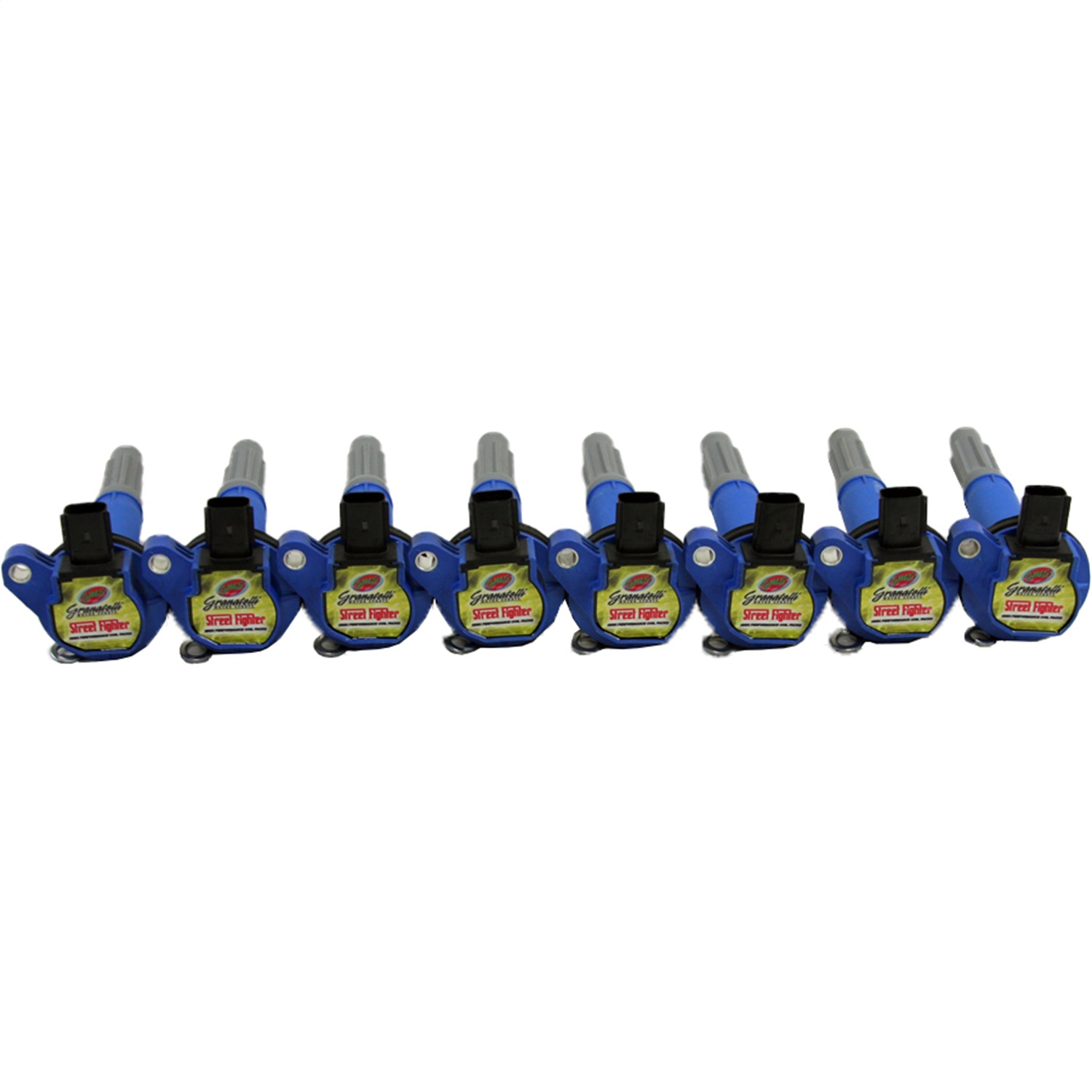 Granatelli Motorsports 28-1815SF - Granatelli 11-15.5 Ford Coyote 4V Street Fighter Coil-On-Plug Wire Conn Kit w/Coil Packs (42K Volt)