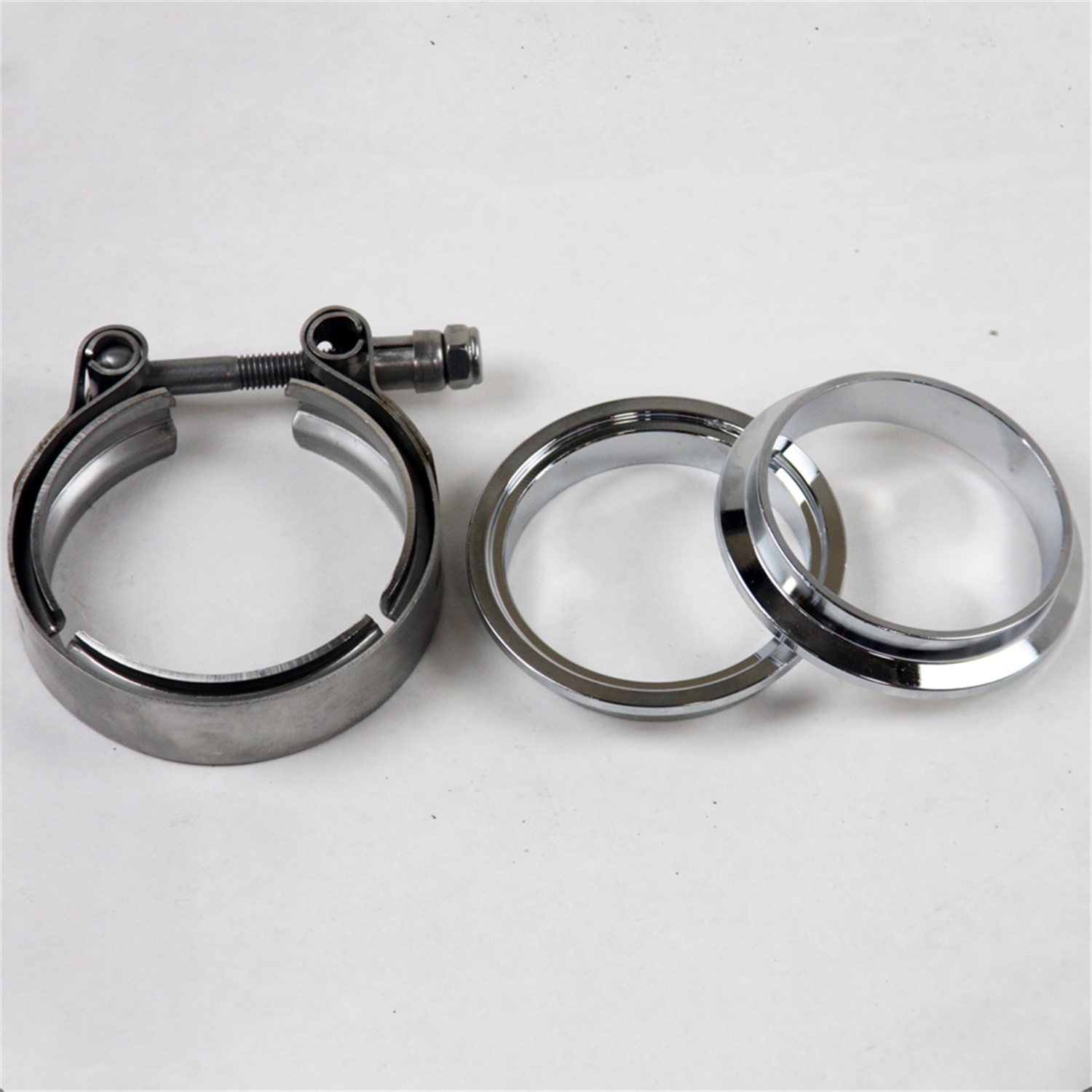 Granatelli Motorsports 308525-1M - Granatelli 2.5in Mild Steel Mating Male to Female Flanges w/V-Band Clamp Granatelli Motorsports 308525-1M - Granatelli 2.5in Mild Steel Mating Male to Female Flanges w/V-Band Clamp