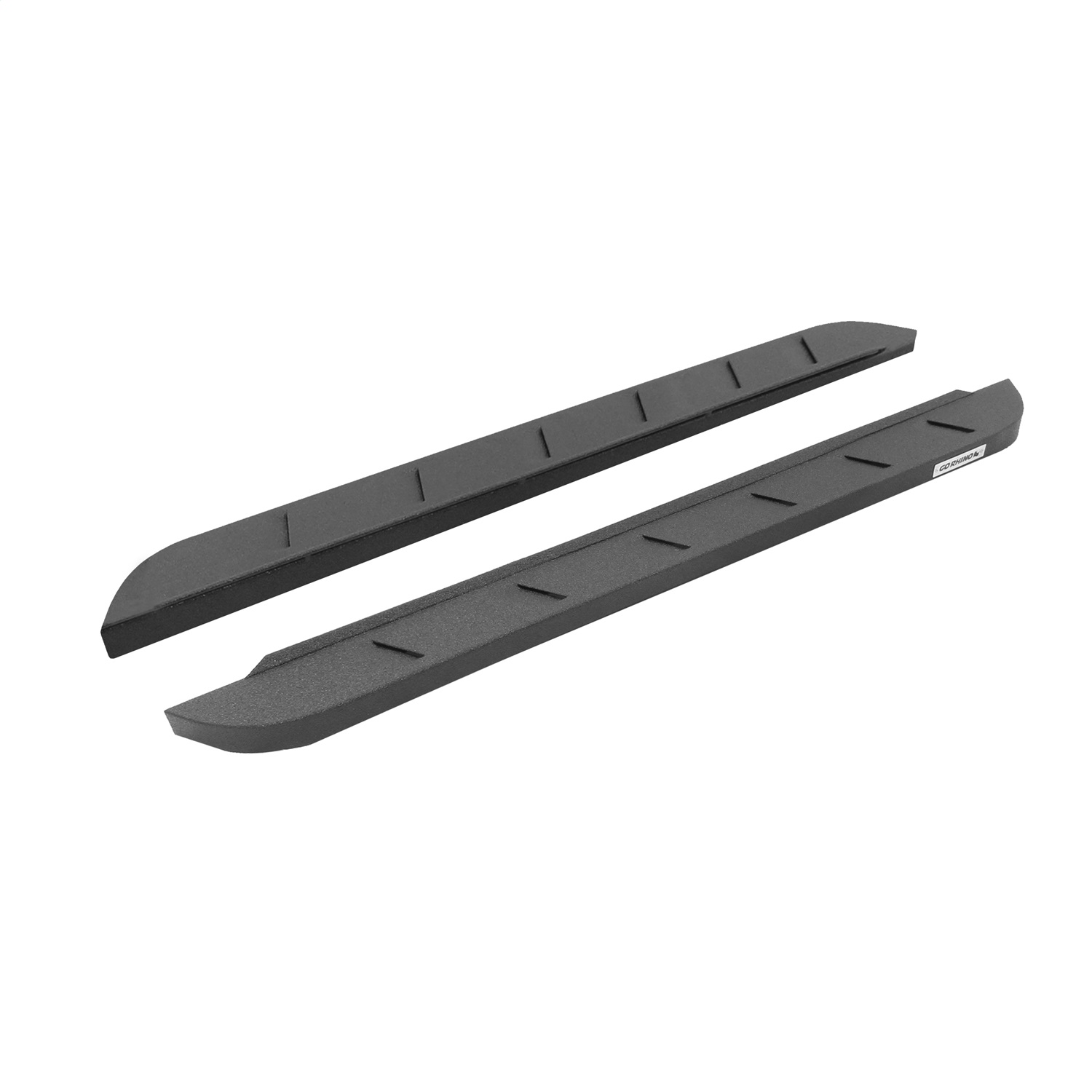 Go Rhino 63413157ST -  RB10 Slim Line Running Boards With Mounting Brackets - Protective Bedliner Coating