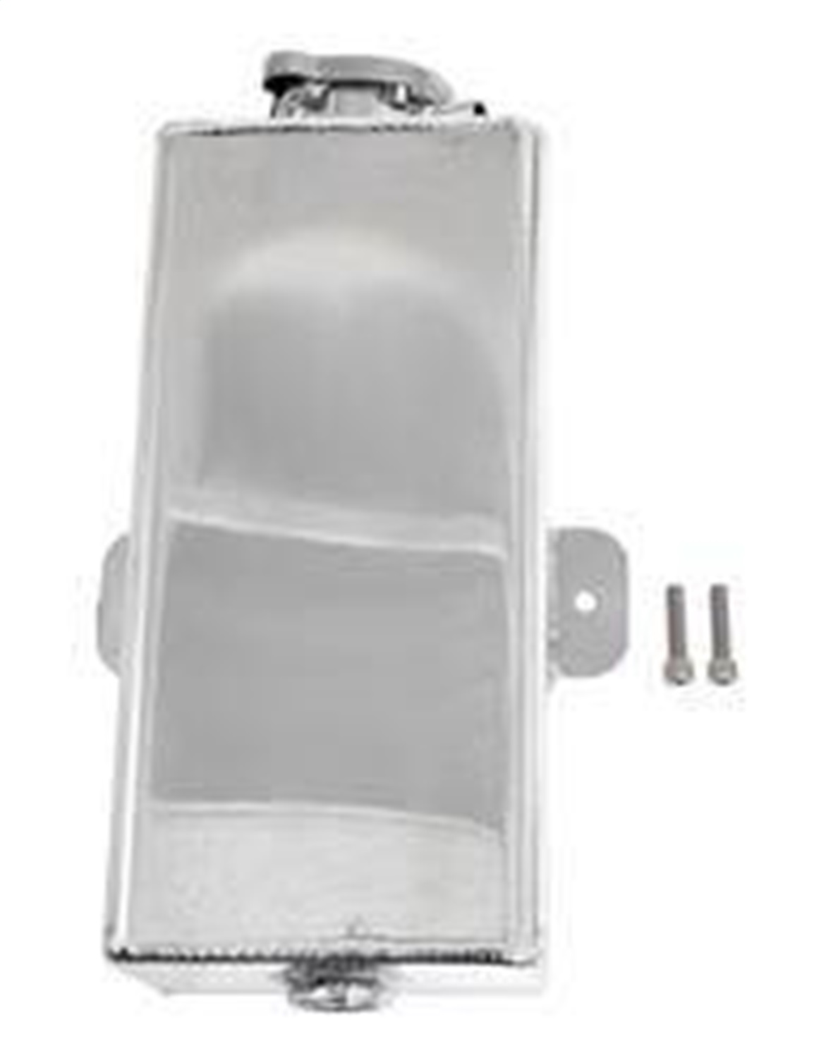 Granatelli Motorsports 500302 - Granatelli 2.5qt 1/4in NPT In 1/8in NPT Out 4inx4.5inx9.5in Alum Rectangular Coolant Tank- Polished