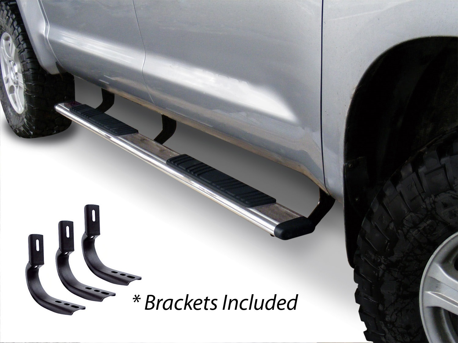 Go Rhino 685404587PS - 07-13 Chevy 1500 5in OE Xtreme Low Profile Complete Kit w/Sidesteps + Brkts