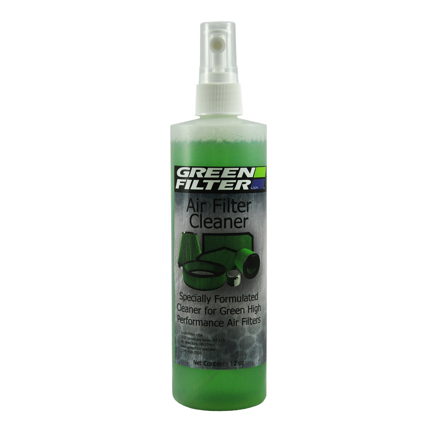 Green Filter 2100 - USA - Air Filter Cleaner; 12oz Green Filter 2100 - USA - Air Filter Cleaner; 12oz