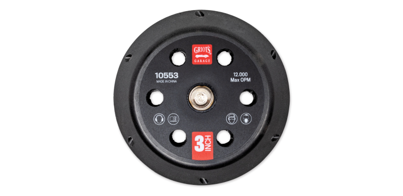 Griots Garage 10553 - 3in Vented Random Orbital Backing Plate