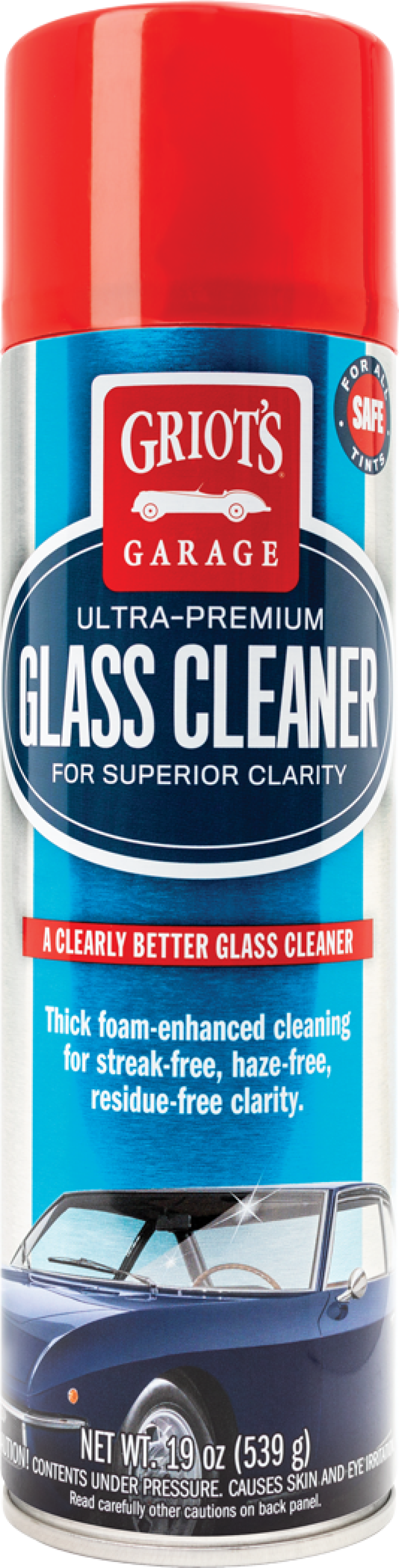 Griots Garage 10998 - Foaming Glass Cleaner - 19oz (Aerosol)