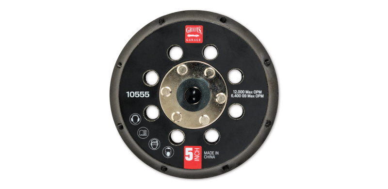 Griots Garage 10555 - 5in Vented Orbital Backing Plate (G9) Griots Garage 10555 - 5in Vented Orbital Backing Plate (G9)