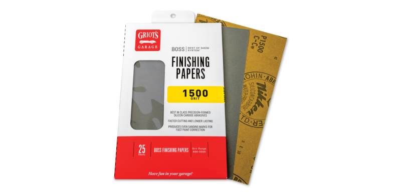 Griots Garage B1525 - BOSS Finishing Papers - 1500g - 5 .5in x 9in (25 Sheets)