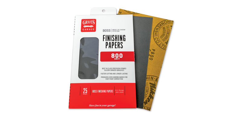 Griots Garage B8025 - BOSS Finishing Papers - 800g - 5 .5in x 9in (25 Sheets) Griots Garage B8025 - BOSS Finishing Papers - 800g - 5 .5in x 9in (25 Sheets)