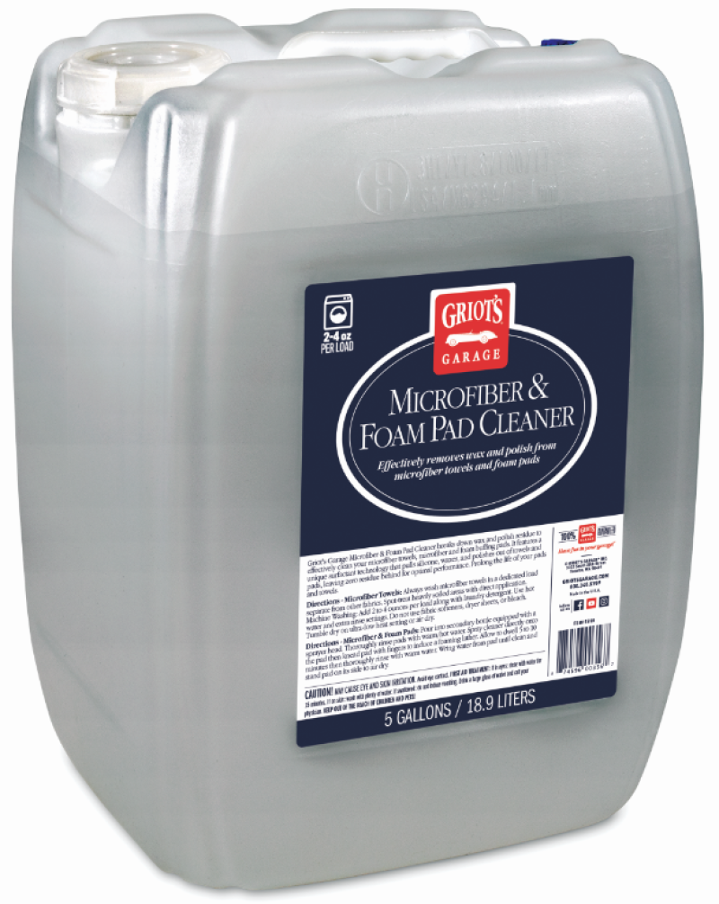 Griots Garage 55109 - Microfiber & Foam Pad Cleaner - 5 Gallons (Minimum Order Qty of 2 - No Drop Ship)