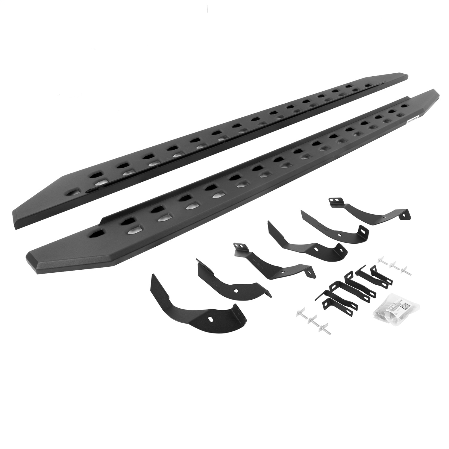 Go Rhino 69405187SPC - 15-19 GMC Sierra 2500/3500HD CC 4DR Dsl RB20 Slim Running Boards Kit(w/Brackets) - Tex. Blk Go Rhino 69405187SPC - 15-19 GMC Sierra 2500/3500HD CC 4DR Dsl RB20 Slim Running Boards Kit(w/Brackets) - Tex. Blk